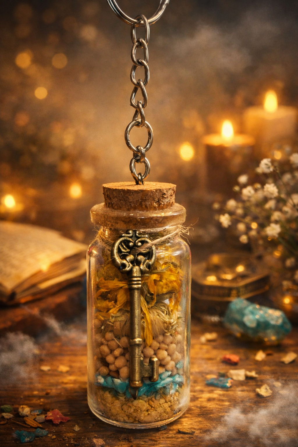 Handcrafted Ritualised Keyrings to Attract Financial Success 💰