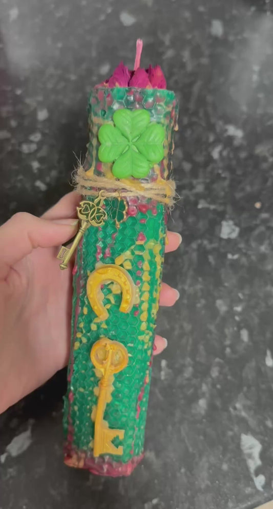 Triple Intention Candle (Love, Success & Health) + pouch included